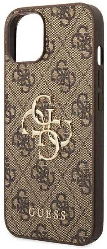 Dėklas GUESS GUHCP14S4S4GBBB IPHONE 14/15/13 6.1 "BRONZE / BROWN HARDCASE 4G BIG METAL LOGO