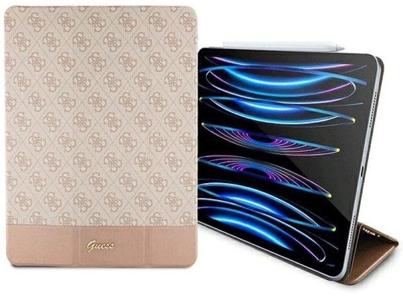 Guess GUFCP12PS4SGP Apple iPad Pro 12.9″ rožinės spalvos 4G Stripe Allover