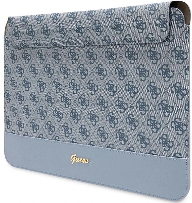 Guess Dėklas kompiuteriui GUCS14PS4SGB 14″ mėlynos spalvos 4G Stripe Metal Logo