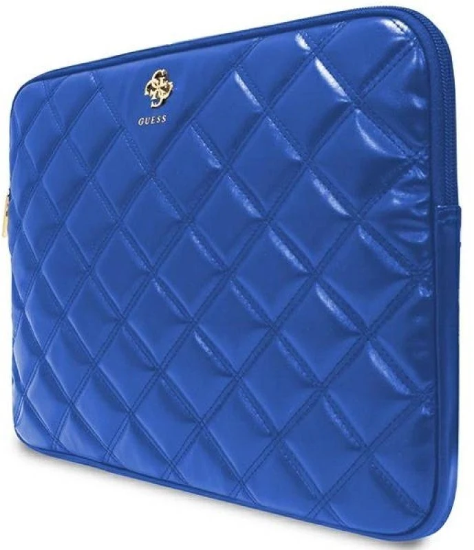 Guess Dėklas kompiuteriui GUCS14ZPSQSSGB 14″ mėlynos spalvos Quilted 4G