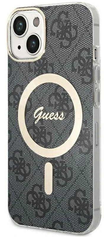 Guess GUHMP15MH4STK Apple iPhone 15 Plus/ 14 Plus 6.7″ juodos spalvos kietas dėklas 4G MagSafe