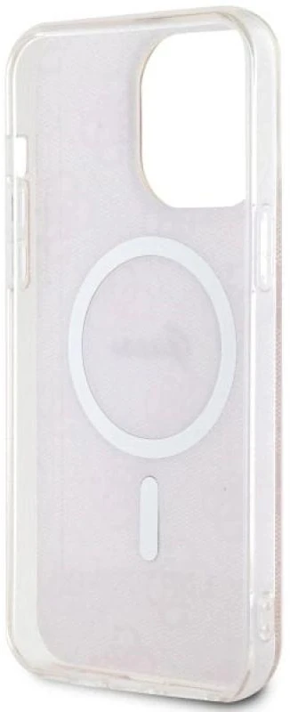 Guess GUHMP14XH4STP Apple iPhone 14 Pro Max 6.7″ rožinės spalvos kietas dėklas 4G MagSafe