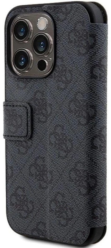 Dėklas Guess GUBKP15L4GMGGR Apple iPhone 15 Pro 6.1″ pilkos spalvos book 4G Metal Logo