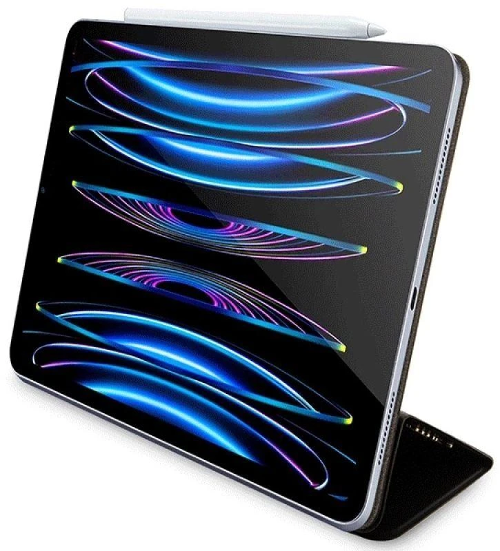 Guess GUFCP12PS4SGK iPad Pro 12.9"juoda/juodas 4G Stripe Allover