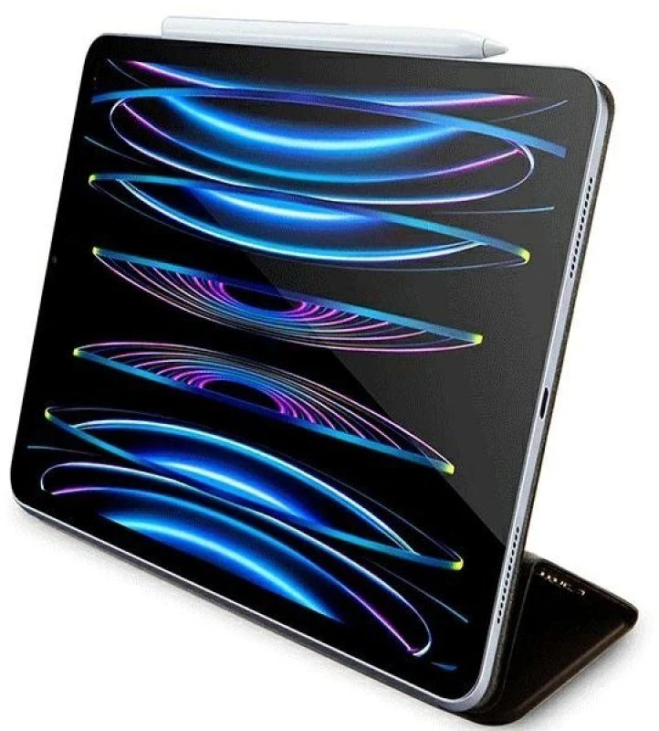 Guess GUFCP12PS4SGW Apple iPad Pro 12.9″ rudos spalvos 4G Stripe Allover