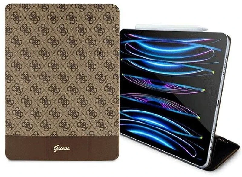 Guess GUFCP12PS4SGW Apple iPad Pro 12.9″ rudos spalvos 4G Stripe Allover