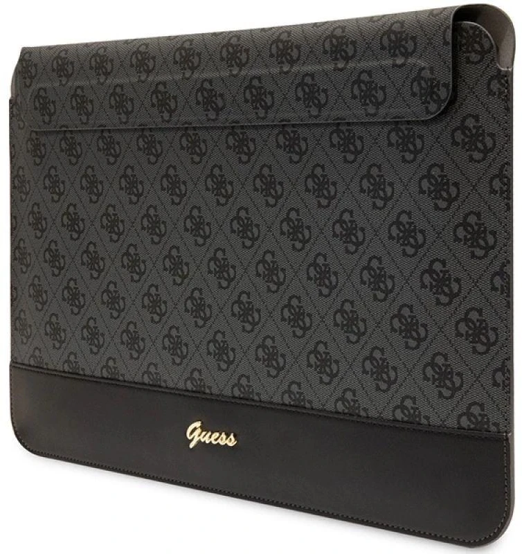Guess Dėklas kompiuteriui GUCS14PS4SGK 14″ juodos spalvos 4G Stripe Metal Logo