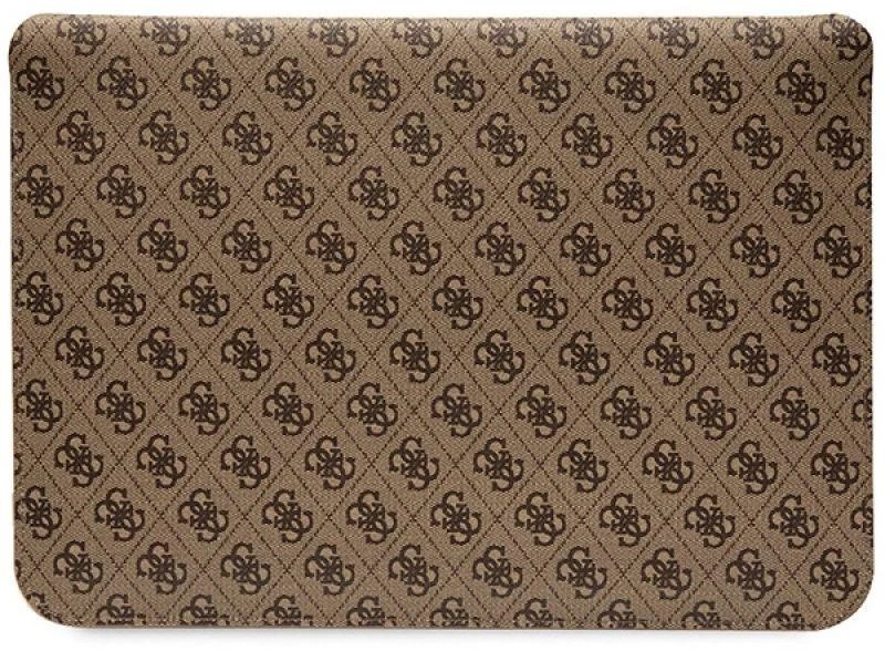 Guess Dėklas kompiuteriui GUCS14PS4SGW 14″ rudos spalvos 4G Stripe Metal Logo