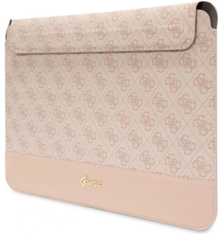 Guess Dėklas kompiuteriui GUCS14PS4SGP 14″ rožinės spalvos 4G Stripe Metal Logo