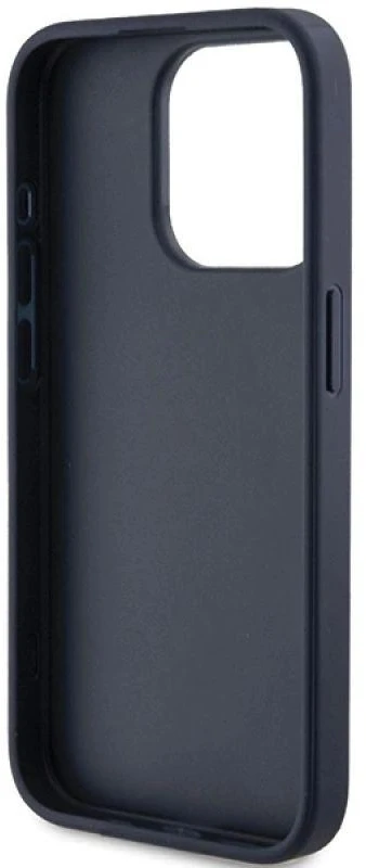 Guess GUHCP15LPG4GPB Apple iPhone 15 Pro 6.1″ mėlynas kietas dėklas 4G Triangle Metal Logo