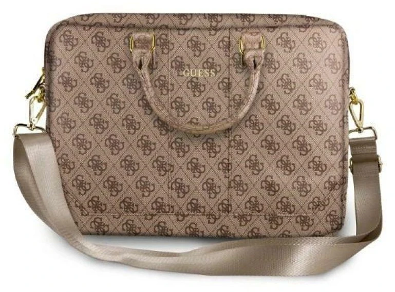 Guess 4G UpTown krepšys kompiuteriui 15” rudos spalvos