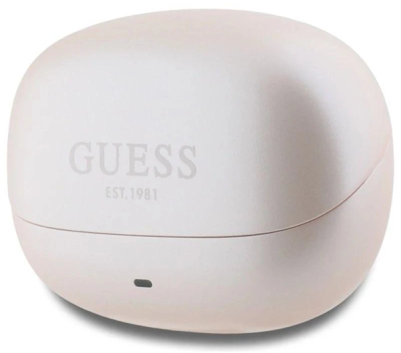Guess ausinės Bluetooth GUTWST88MCTGP TWS + rožinės spalvos Capsule Printed Logo
