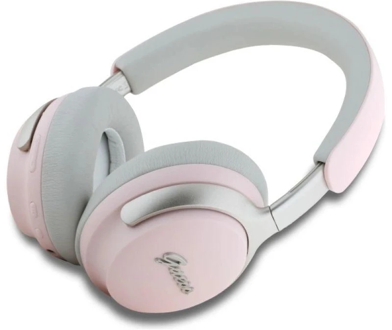Guess Bluetooth ausinės su ANC/ENC GUBHC22PSBCSMP Rožinės su metaliniu "DB" logotipu