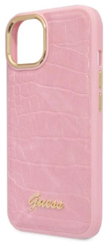 Dėklas GUESS GUHCP14MHGCRHP IPHONE 14 PLUS / 15 PLUS 6.7 "Rožinis / Rožinis HARDCASE CROCO COLLECTION