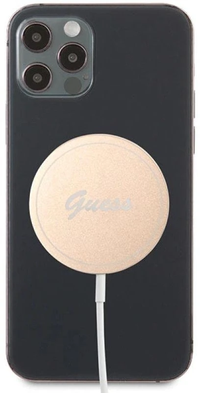 Guess Belaidis įkroviklis GUCBMSLRD 15W MagSafe aukso spalvos