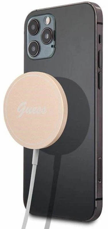 Guess Belaidis įkroviklis GUCBMSLRD 15W MagSafe aukso spalvos