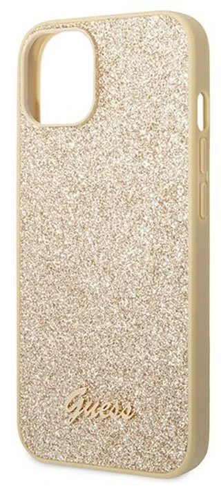 Guess dėklas iPhone 14 Plus, aukso spalvos