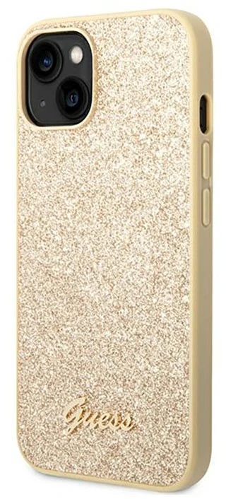 Guess dėklas iPhone 14 Plus, aukso spalvos
