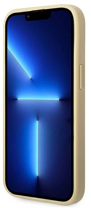 Guess dėklas iPhone 14 Plus, aukso spalvos