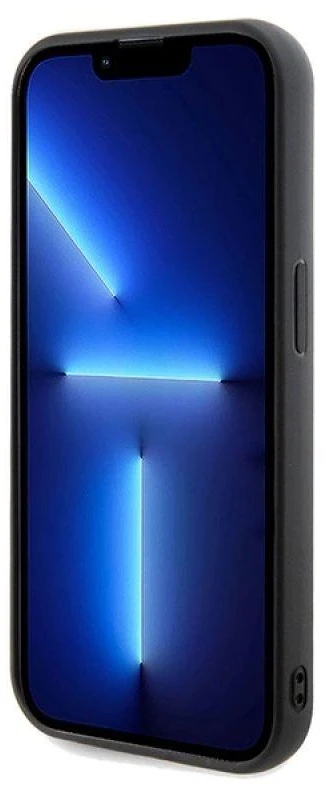 Guess GUHCP14LPMSDGSK Apple iPhone 14 Pro 6.1″ juodos spalvos kietas dėklas Disco Metal Script