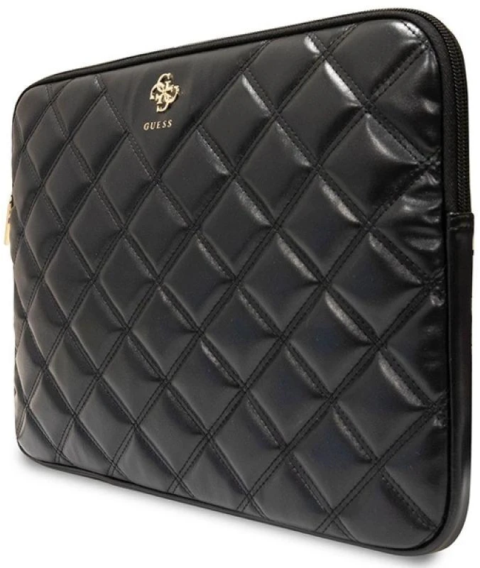 Guess Dėklas kompiuteriui GUCS14ZPSQSSGK 14″ juodos spalvos Quilted 4G