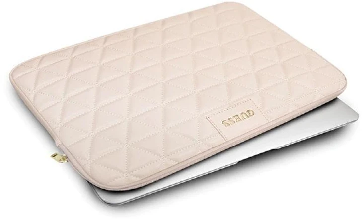Guess Dėklas kompiuteriui GUCS13QLPK 13″ rožinės spalvos Quilted