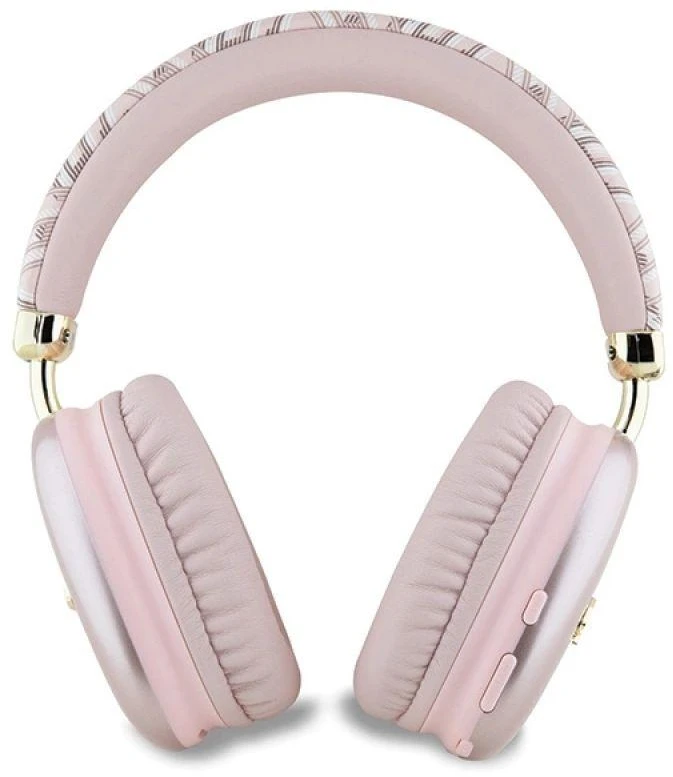 Guess Bluetooth on-ear ausinės GUBHK1GCTCSP rožinės spalvos Gcube Metallic Script Logo
