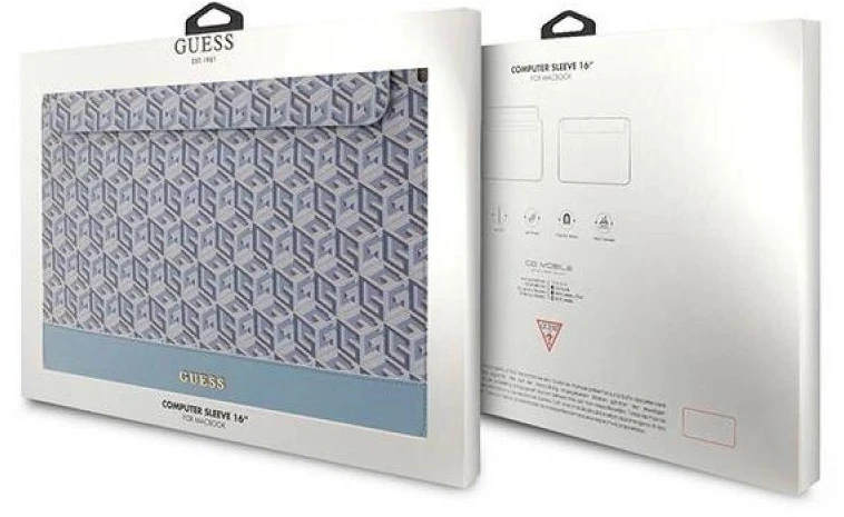 Guess Dėklas kompiuteriui GUCS16HGCFSEB 16″ mėlynos spalvos GCube Stripes