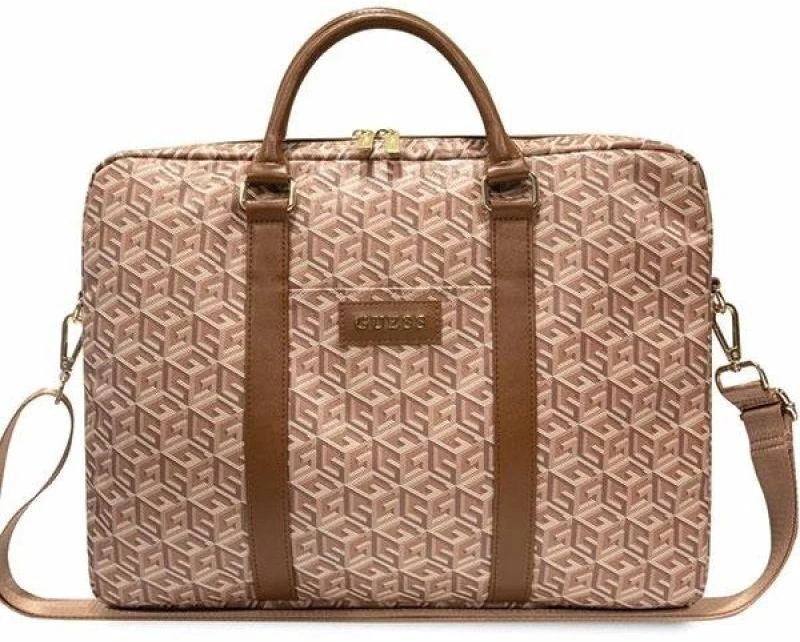 Guess krepšys kompiuteriui GUCB15HGCFSEW 16″ rudos spalvos GCube Stripes