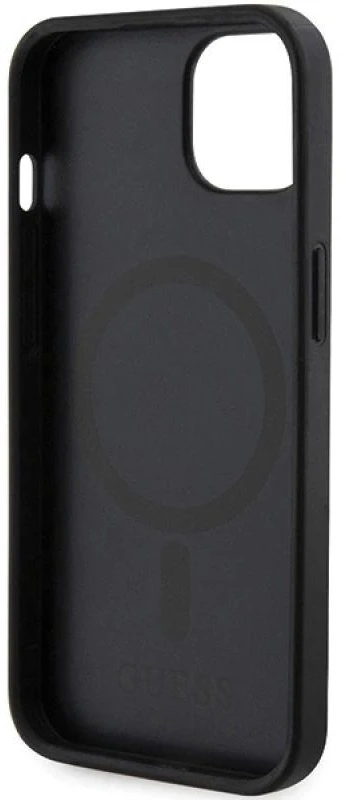 Guess GUHMP15SHGCFSEK Apple iPhone 15 / 14 /13 6.1″ juodos spalvos kietas dėklas GCube Stripes MagSafe