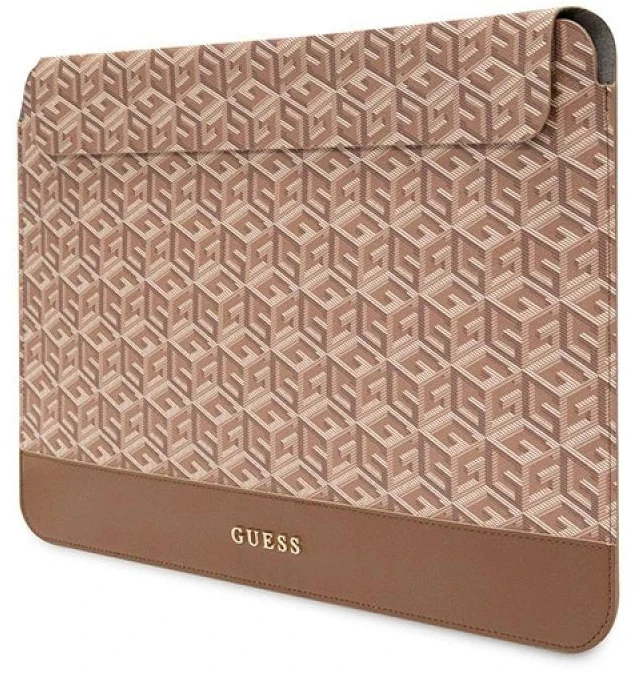 Guess Dėklas kompiuteriui GUCS16HGCFSEW 16″ rudos spalvos GCube Stripes