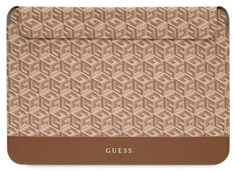 Guess Dėklas kompiuteriui GUCS16HGCFSEW 16″ rudos spalvos GCube Stripes
