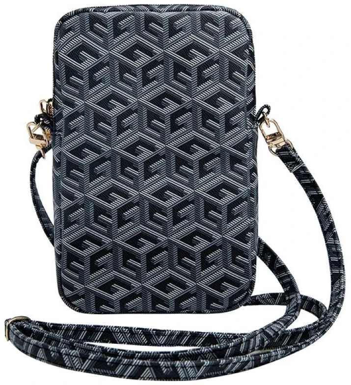 Guess Handbag GUWBZPGCSPGK juodos spalvosZip GCube Bottom Stripe