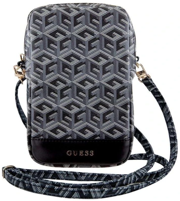 Guess Handbag GUWBZPGCSPGK juodos spalvosZip GCube Bottom Stripe