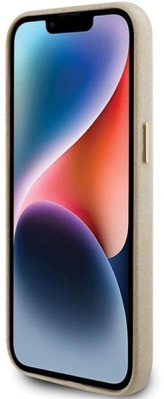Dėklas GUESS GUHCP15XPGMCSD IPHONE 15 PRO MAX 6.7 "ZLOTY/LIGHT GOLD HARDCASE GLITTER GLOSSY SCRIPT