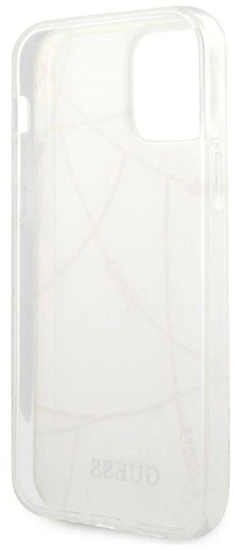 Guess GUHCP12LPCUCHWH Apple iPhone 12 Pro Max 6,7" dėklas telefonui baltos spalvos hardcase Gold Chain Collection