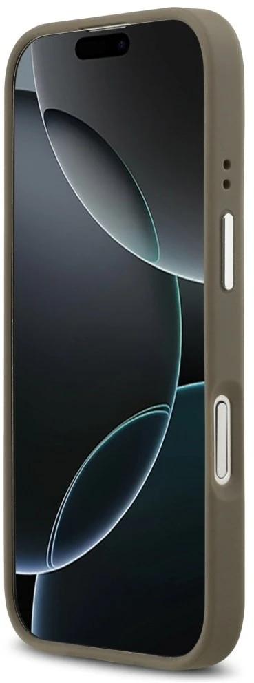 Guess Grained Big 4G Classic Logo - dėklas skirtas Apple iPhone 17 ruda