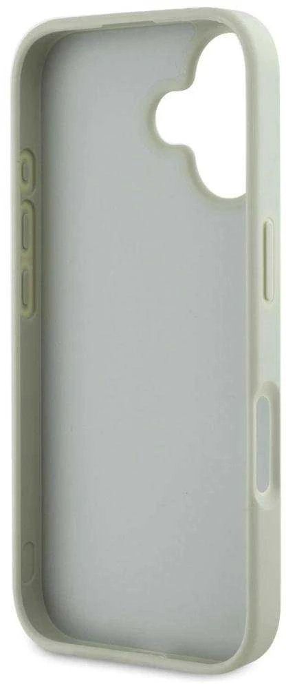 Dėklas Guess Grained Big 4G Logo Small Classic Logo Apple iPhone 16 žalias