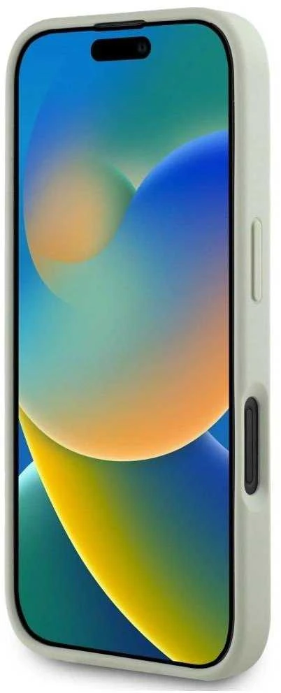 Dėklas Guess Grained Big 4G Logo Small Classic Logo Apple iPhone 16 žalias