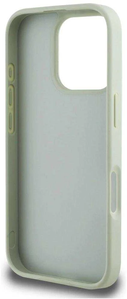 Dėklas Guess Grained Big 4G Logo Small Classic Logo Apple iPhone 16 Pro žalias