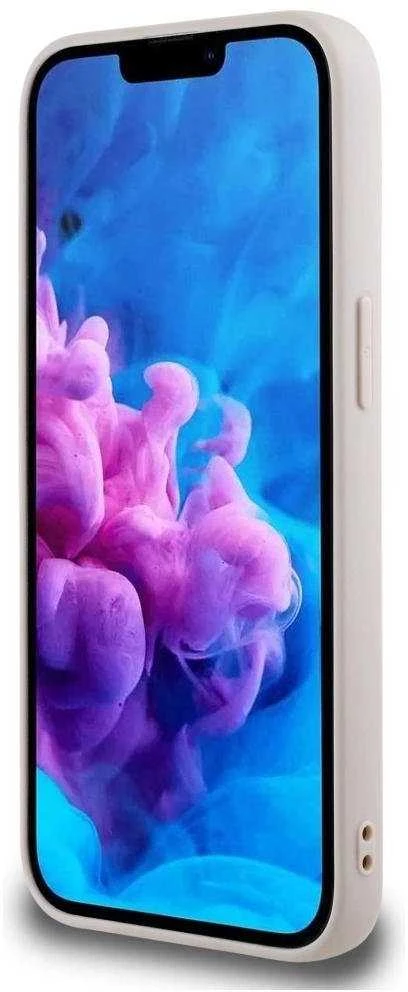 Guess PU Grained Classic Logo MagSafe Apple iPhone 16e dėklas telefonui rožinės spalvos