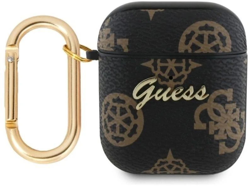 Guess GUA2PG4GPK AirPods 1/2 dėklas juodos spalvos 4G Hook