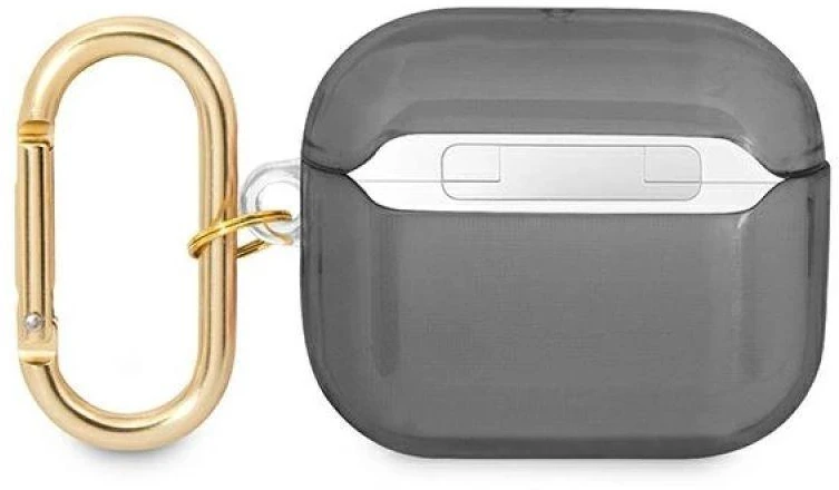 Guess GUA3HHTSK AirPods 3 dėklas juoda/juoda, Dirželių kolekcija