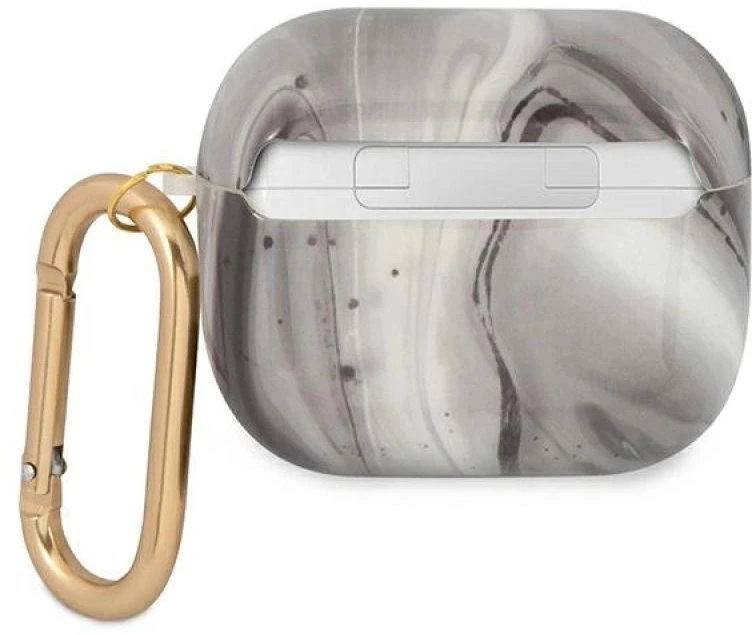 Guess GUA3UNMK AirPods 3 dėklas juodas/juodas Marmuro kolekcija