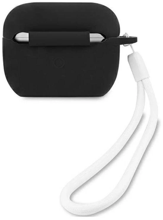 Dėklas Guess GUACAPLSVSBW AirPods Pro dangtelis juodas/baltas Silicone Vintage