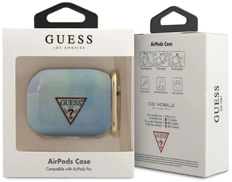 Guess GUACAPTPUMCGC02 AirPods Pro dėklas, mėlynas/Mėlynas, Tie & Dye kolekcija