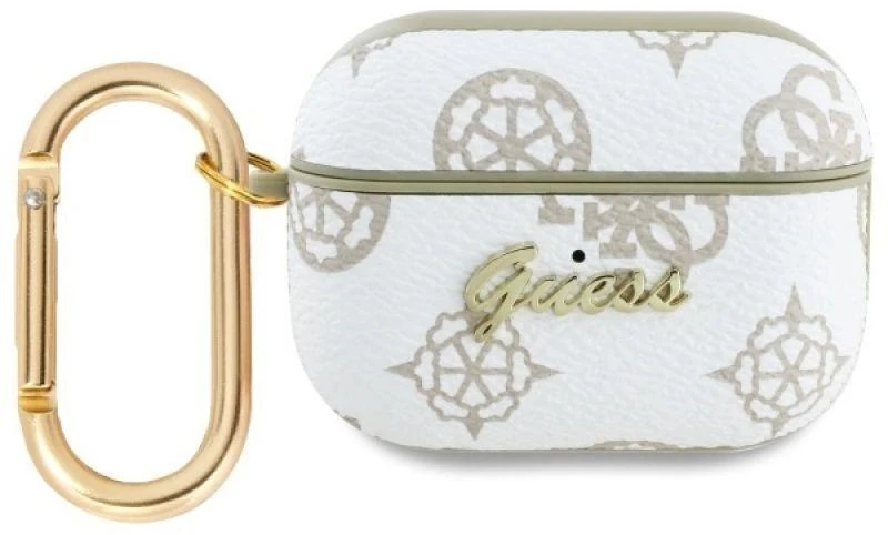 Guess GUAP2PG4GPH AirPods Pro 2 (2022/2023) dėklas baltos spalvos 4G Hook