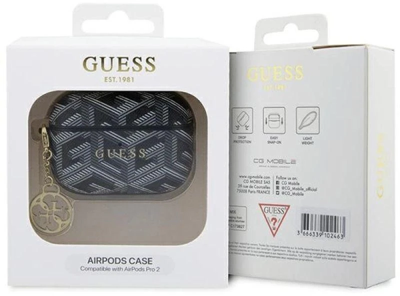 Guess GUAP2PGCE4CK dėklas AirPods Pro 2 - juodas GCube Charm