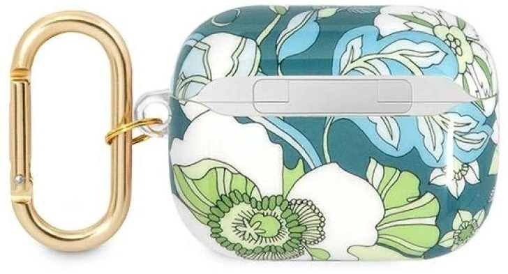 Guess GUAPHHFLN AirPods Pro apsauginis dėklas, žalias/žalias, Flower Strap Collection