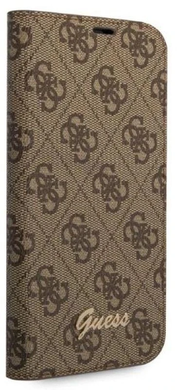 Dėklas Guess GUBKP14XHG4SHW Apple iPhone 14 Pro Max 6,7" ruda book 4G Vintage Gold Logo